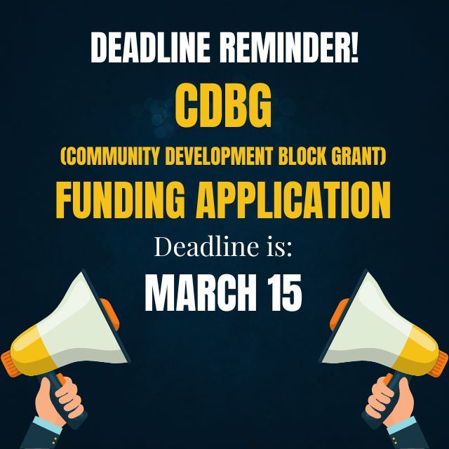 3 9 2023 CDBG Applications Due 640