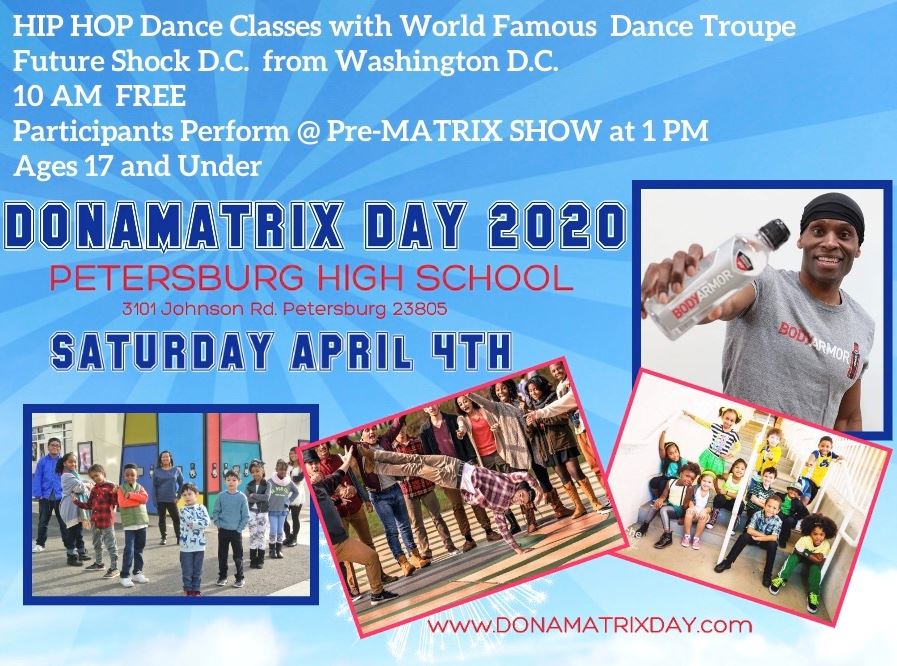DONAMATRIX DAY 2020 Dance Class Flyer
