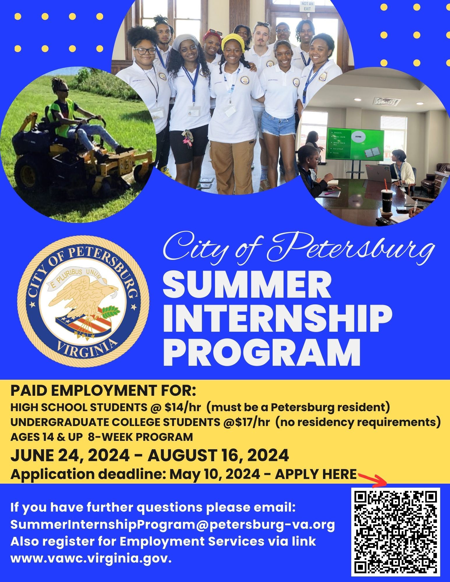City of PetersburgSUMMER INTERNSHIP PROGRAM
