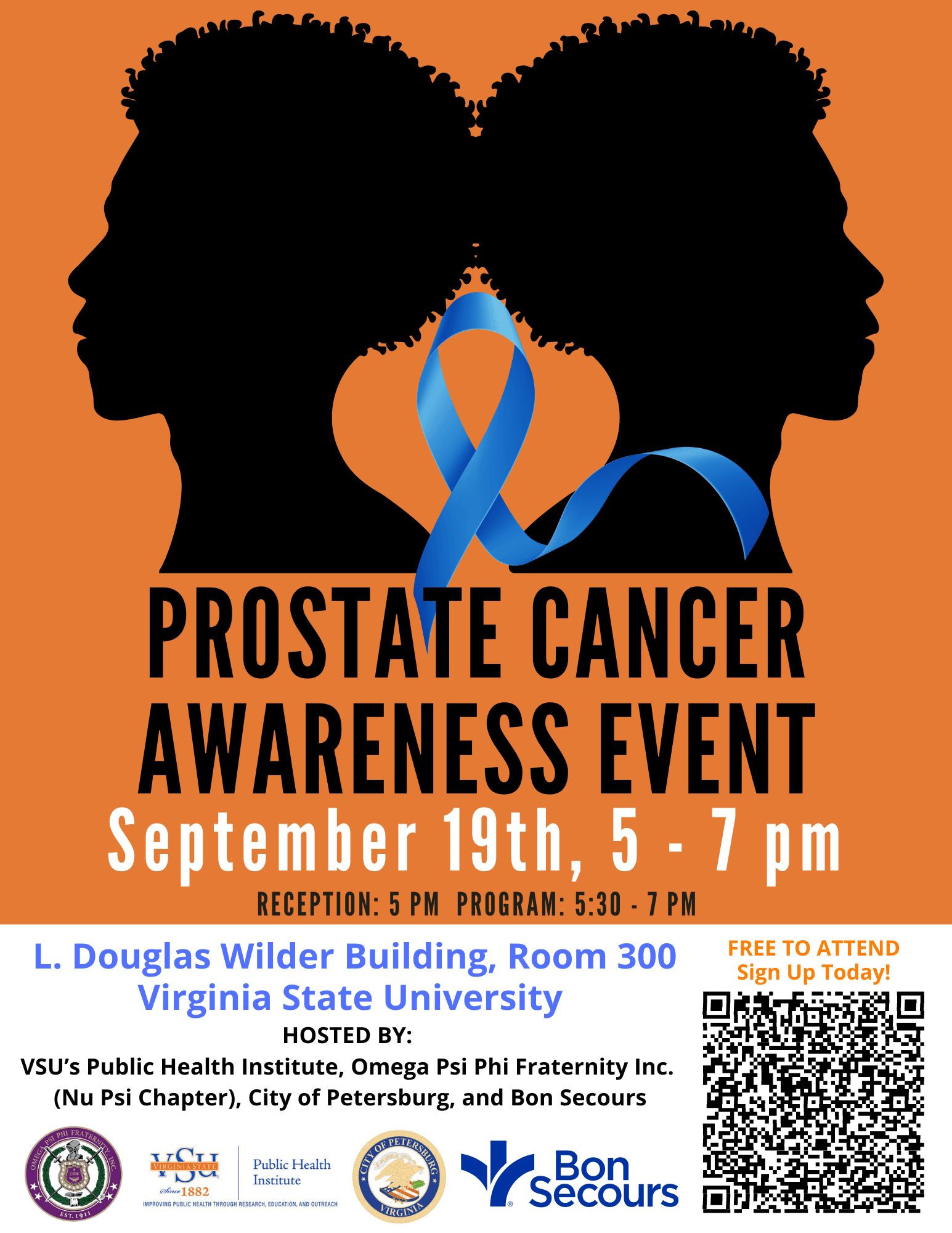 Prostate Cancer Awareness Event flyer VSU 